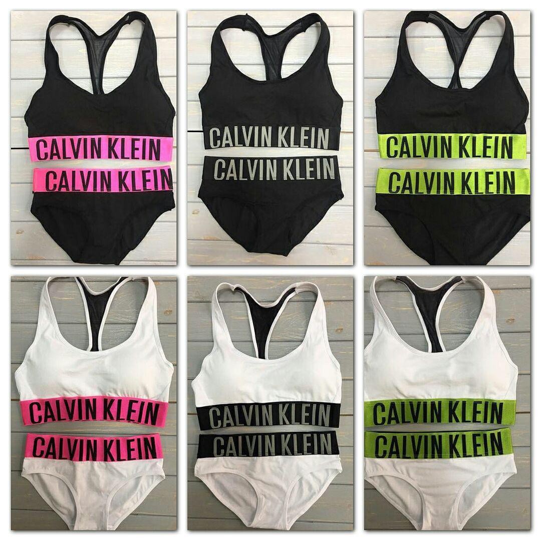 Комплект Calvin Klein Intense Power білий з чорною гумкою фото 5