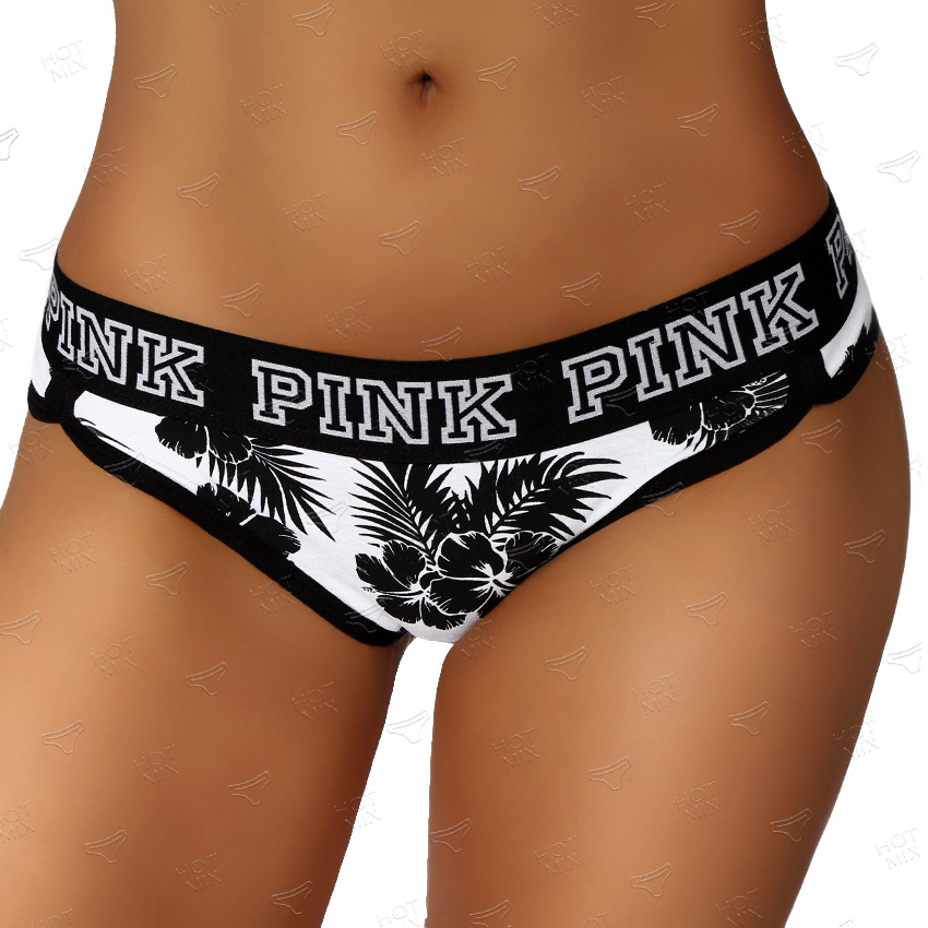 Стрінги Pink листя сіре фото 1