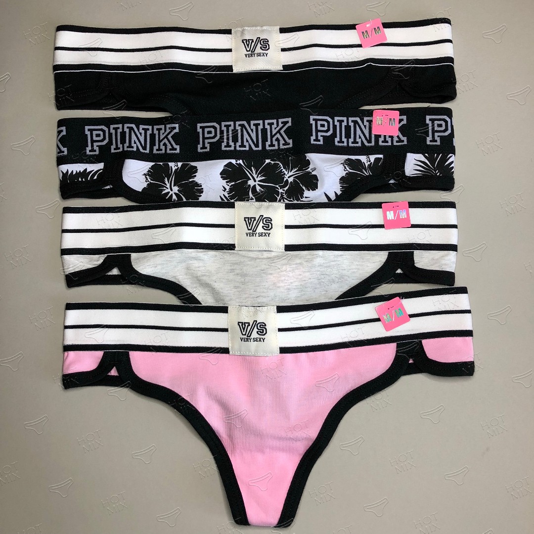 Комплект стрінгів PINK 4 шт фото 1