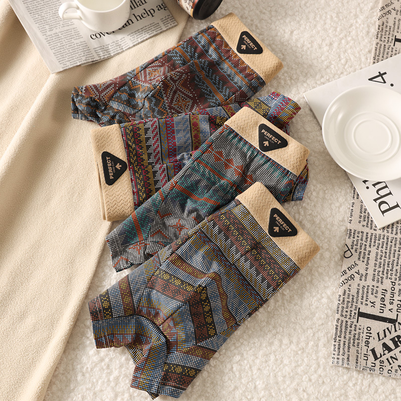 Чоловічі труси боксери PH Орнамент khaki фото 2