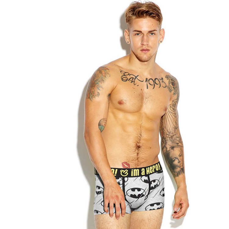 Чоловічі труси боксери Pink Hero Бетмен сірий фото 2