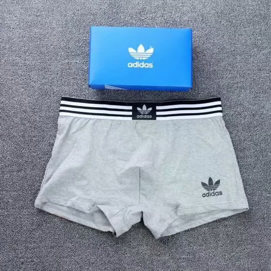 Чоловічі труси боксери Adidas сірі фото 2