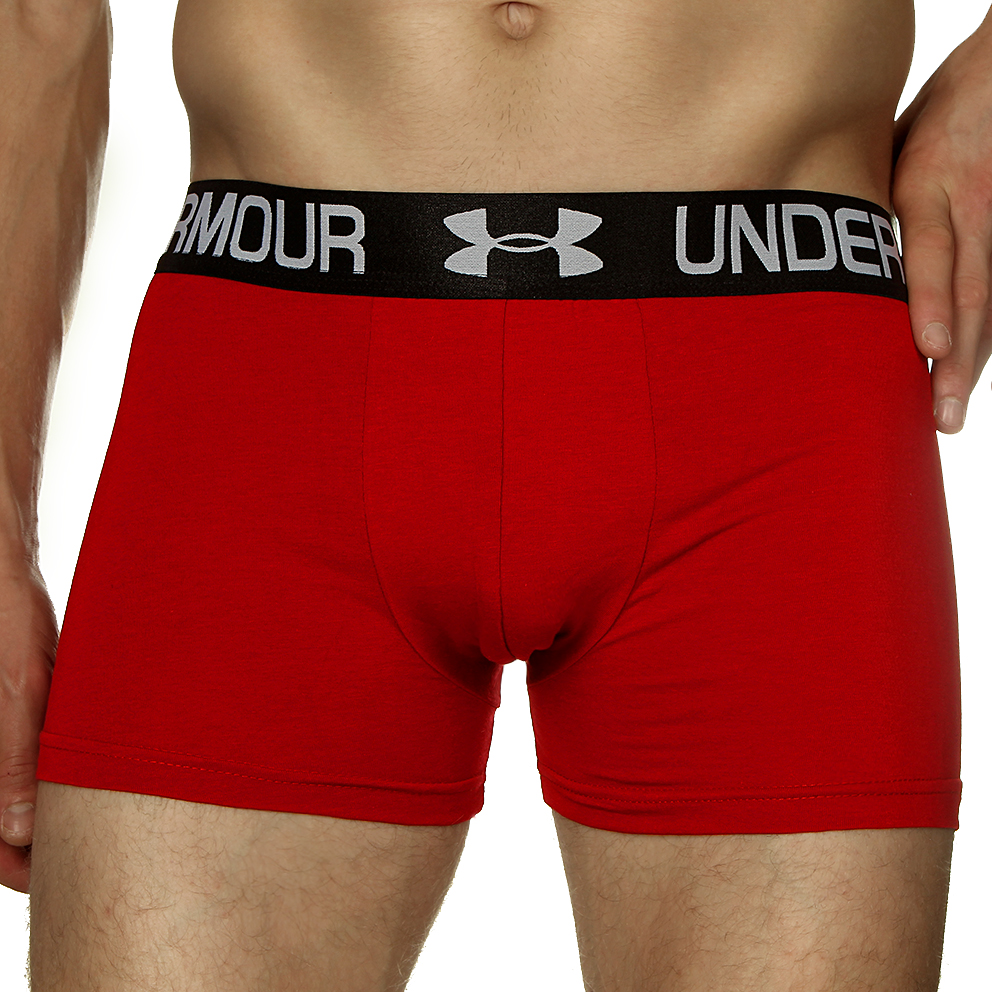Чоловічі труси боксери Under Armour червоні фото 1
