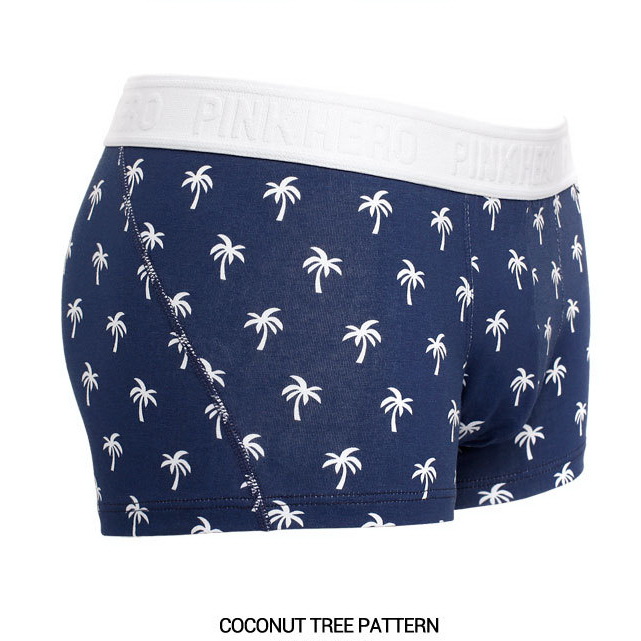 Чоловічі труси боксери Pink Hero palm trees фото 1
