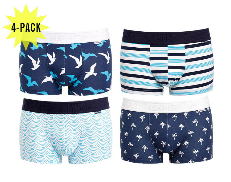 Чоловічі труси боксери Pink Hero palm trees фото 3