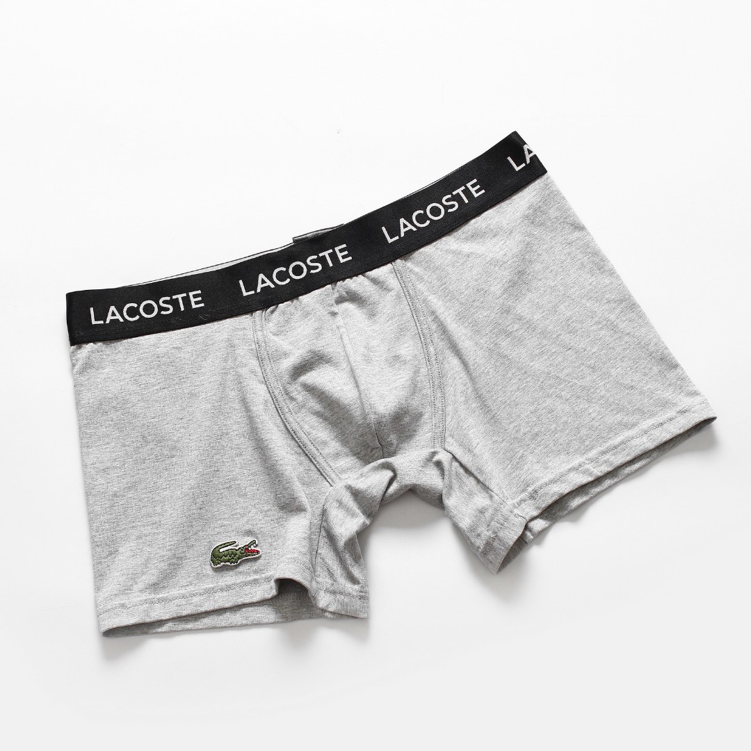 Чоловічі труси боксери Lacoste NEW сірі фото 2