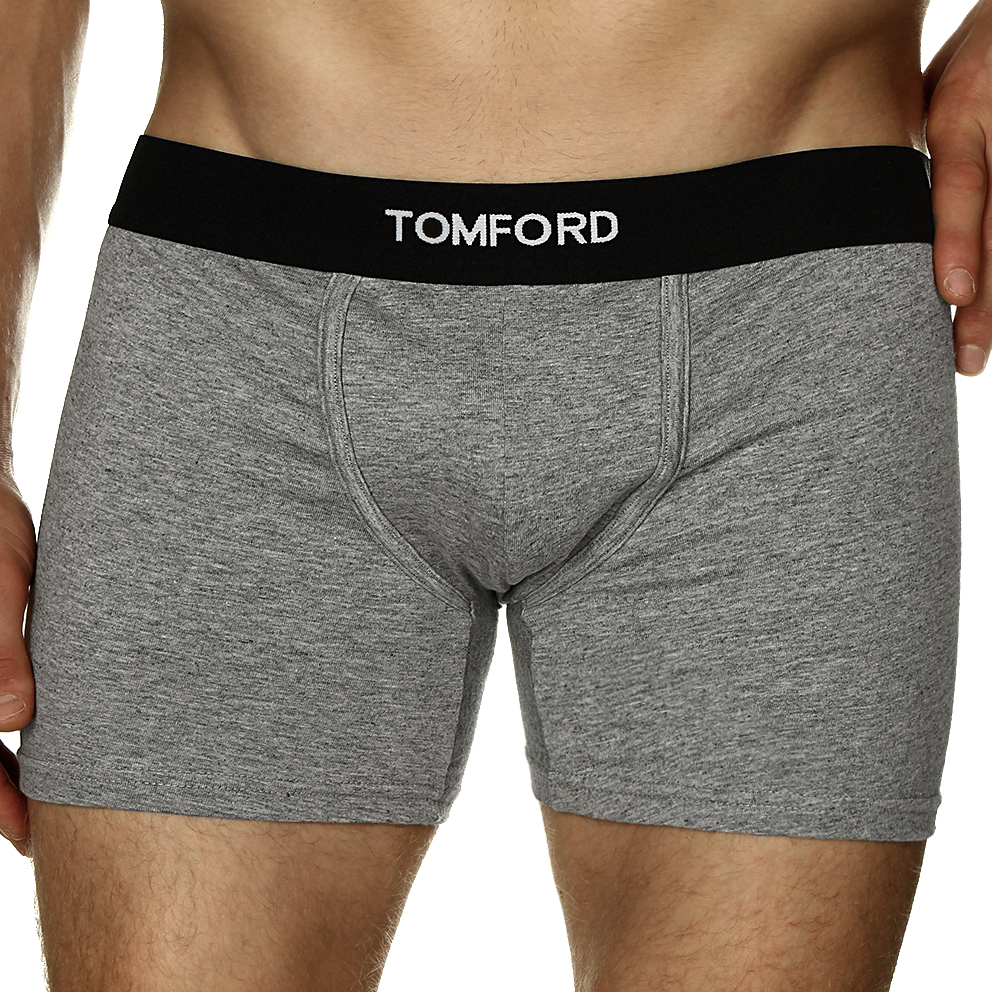 Чоловічі труси боксери Tom Ford сірі фото 1