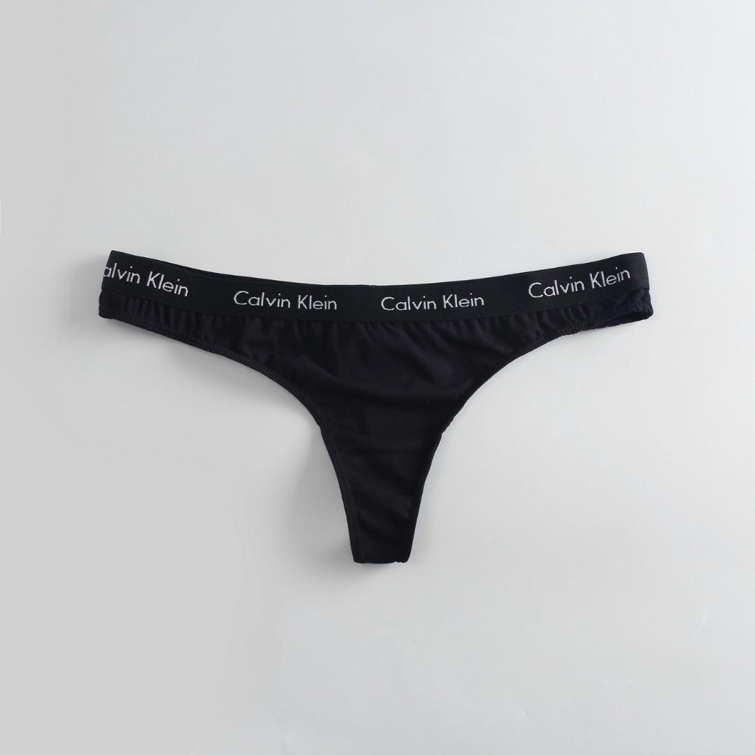 Комплект жіночих стрінгів CK Black Empire 6шт фото 2