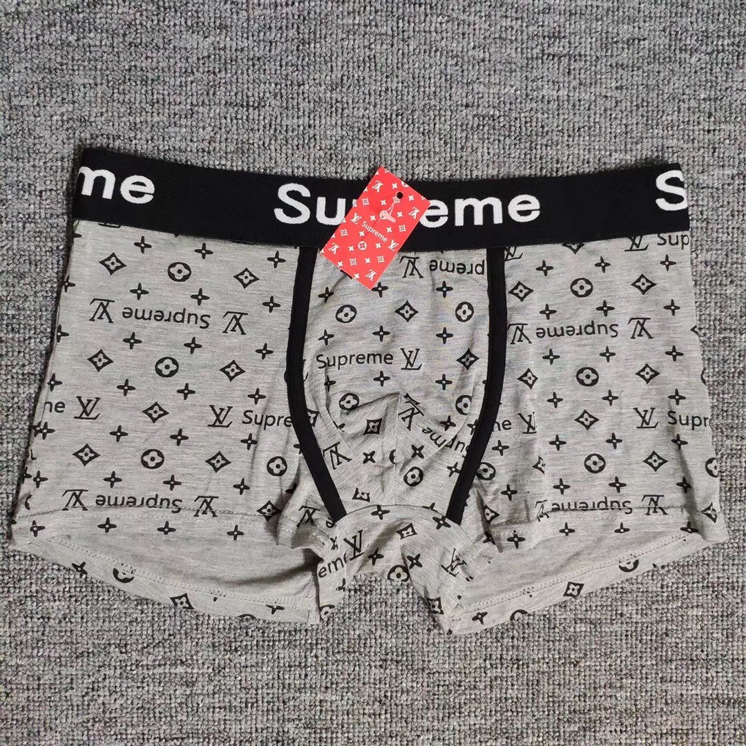 Чоловічі боксери Supreme LV сірі фото 1