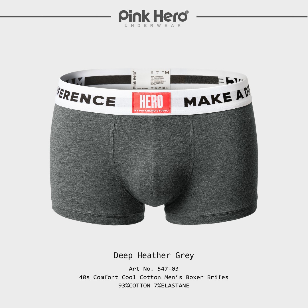 Чоловічі труси боксери Pink Hero #4 dark grey фото 2