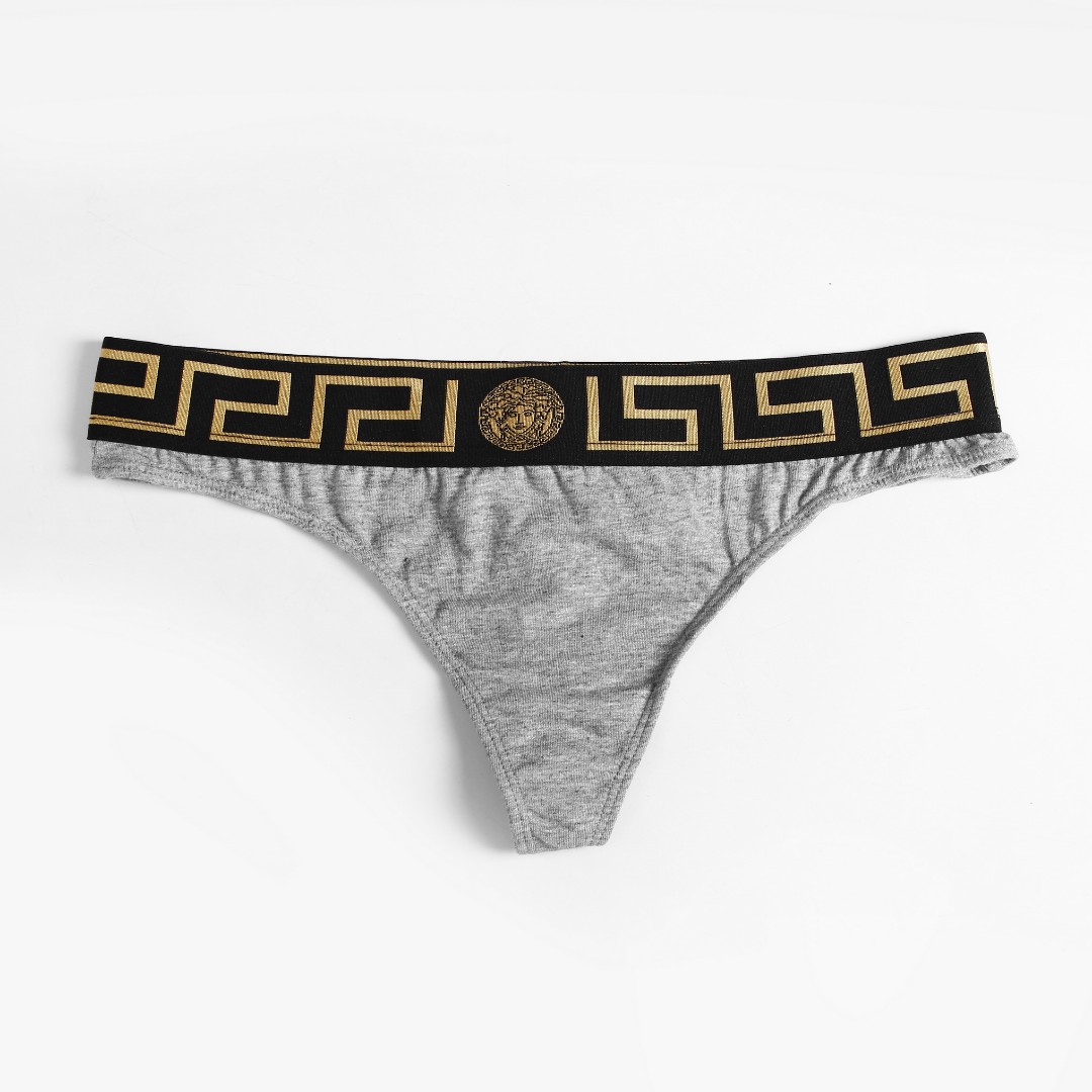 Стрінги Versace сірі фото 1