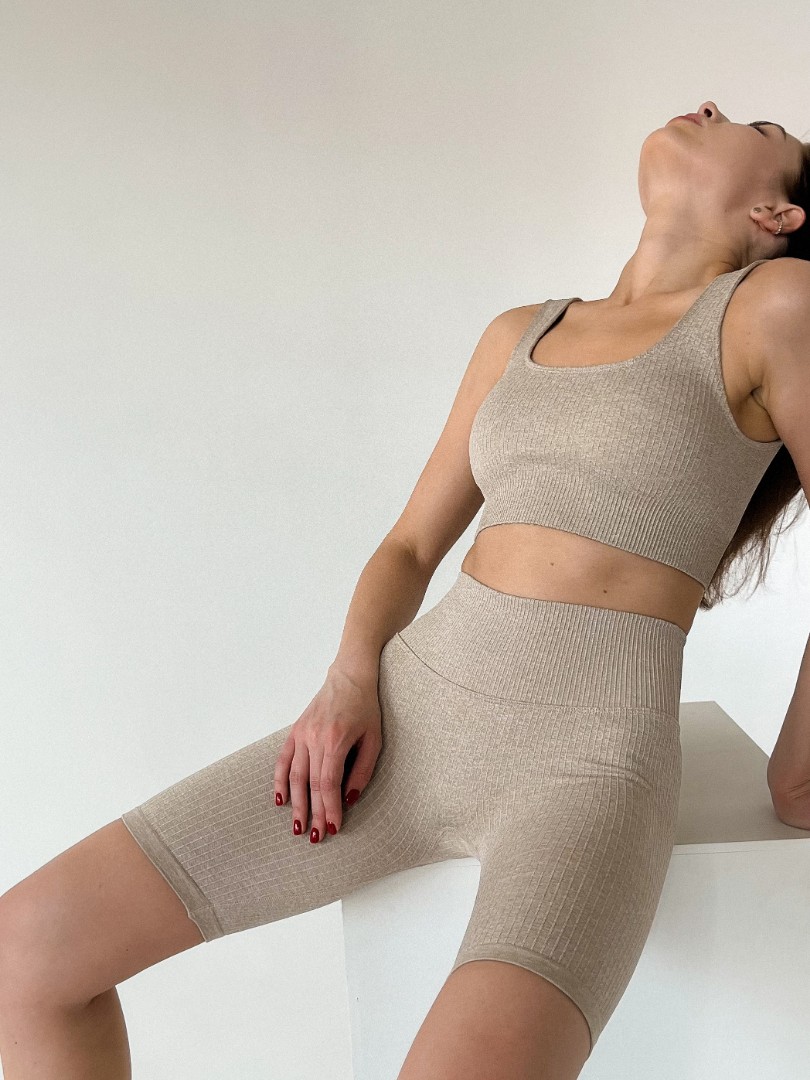 Спортивний комплект Virtual Brash Short Beige фото 1