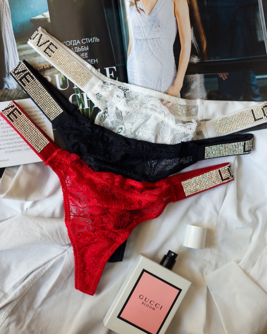 Комплект трусиків VS shine lace 3 шт фото 1