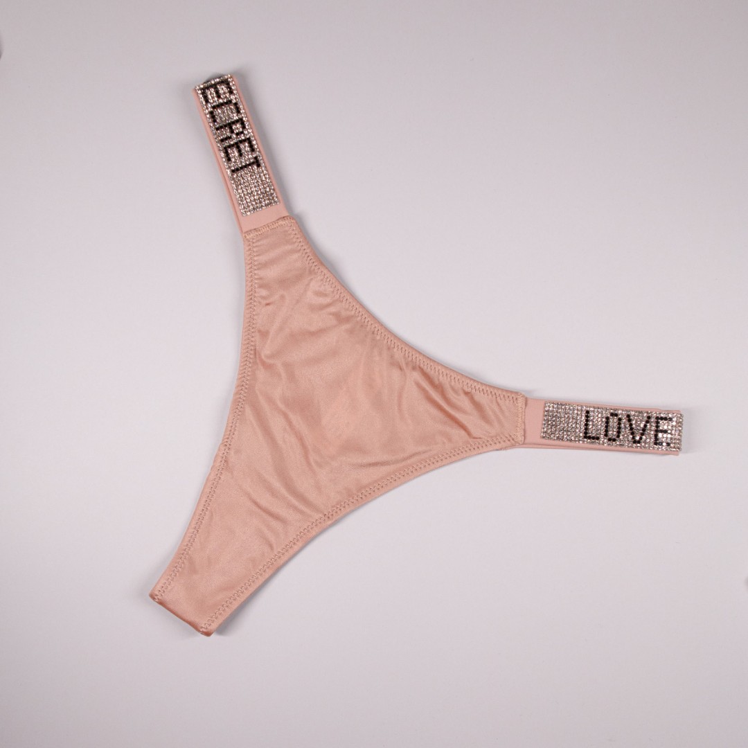 Стрінги Love беж фото 1