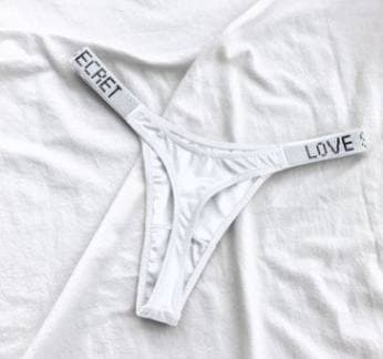 Стрінги Love білі фото 3
