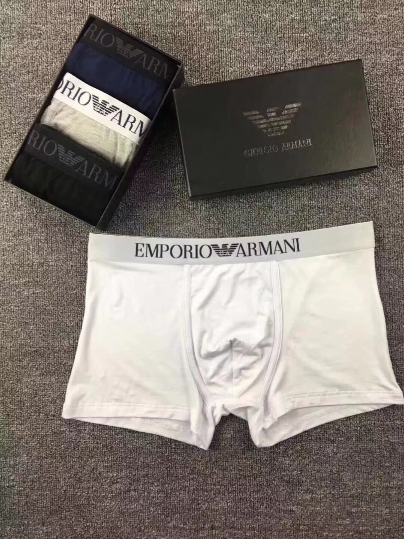 Чоловічі боксери New Emporio Armani white фото 1