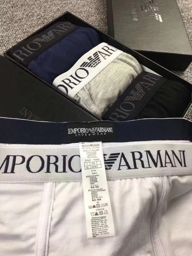 Чоловічі боксери New Emporio Armani white фото 2