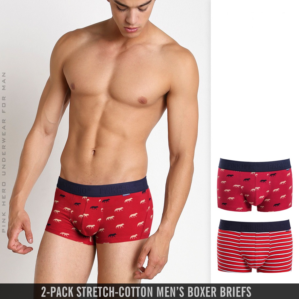 Чоловічі труси боксери Pink Hero Wolf фото 3