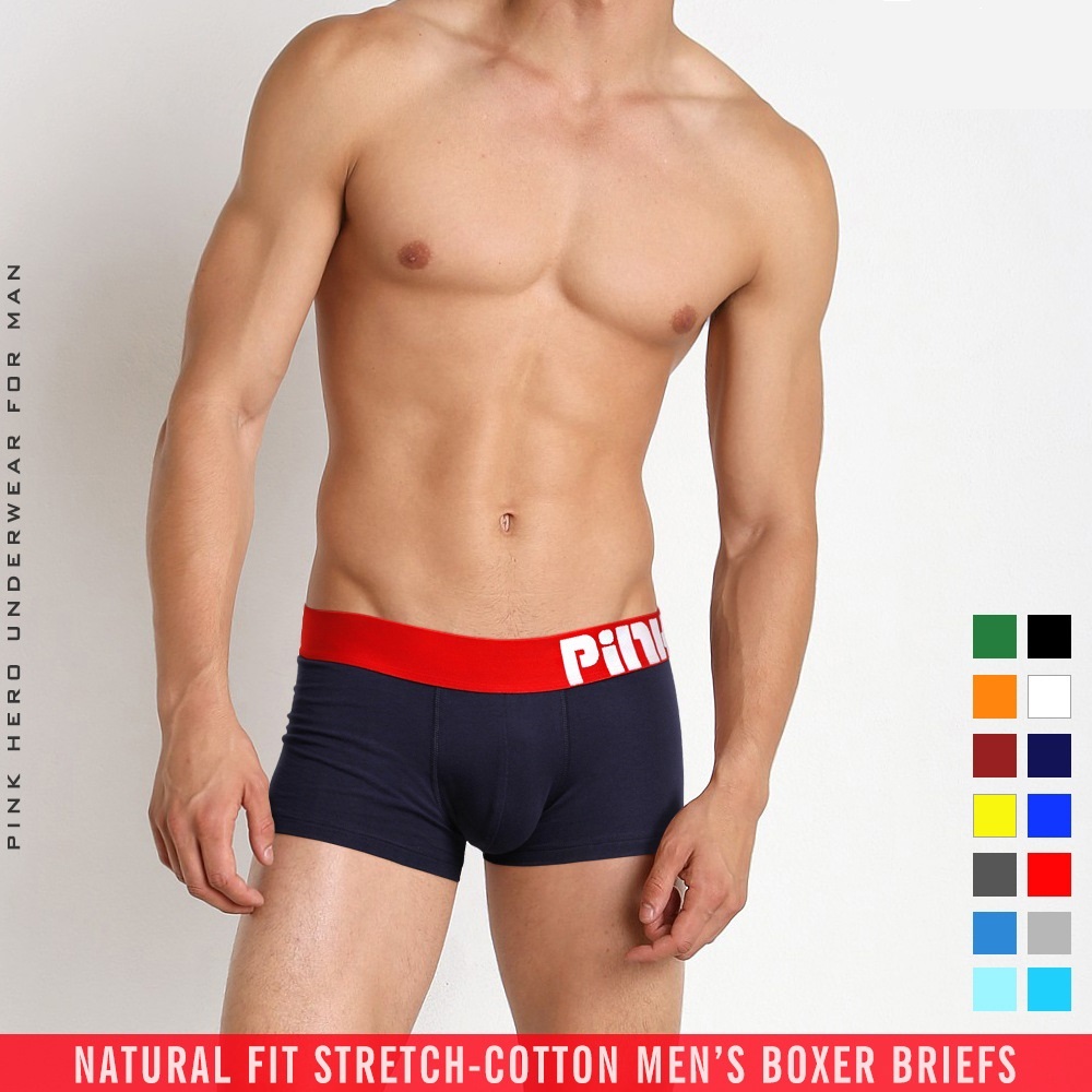 Чоловічі труси боксери Pink Hero Cotton dark blue фото 2