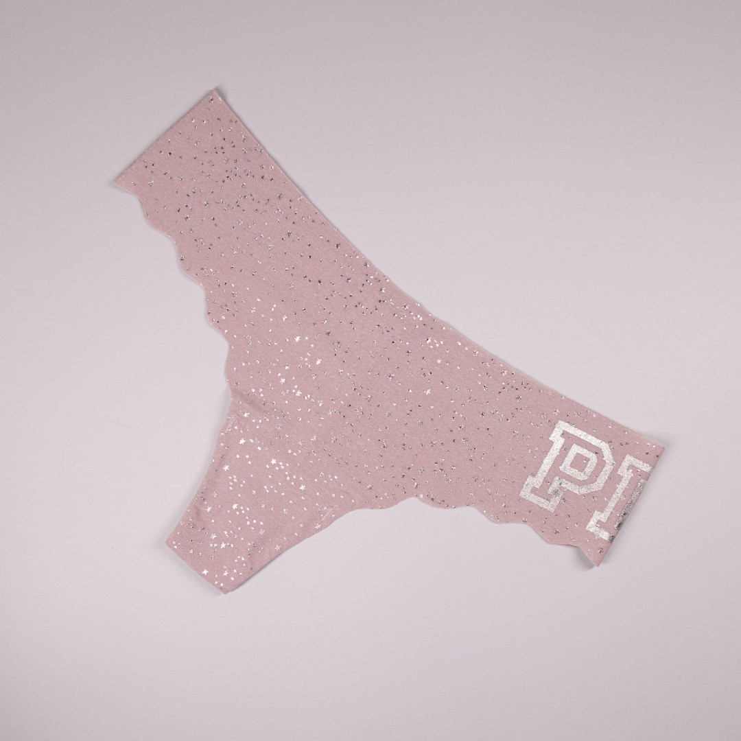 Стрінги VS PINK безшовні рожеві фото 1