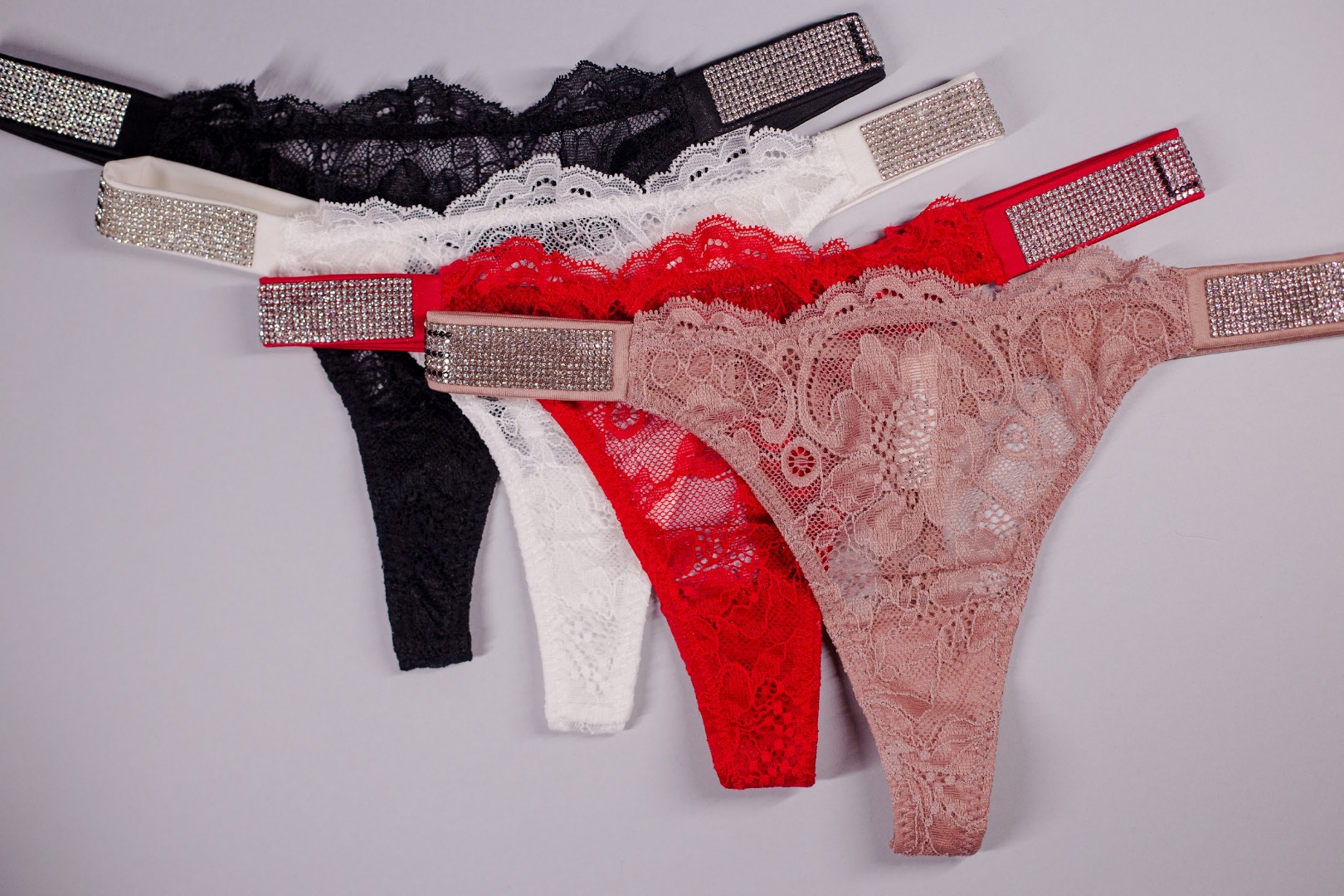 Комплект стрінг VS lace 4шт фото 1