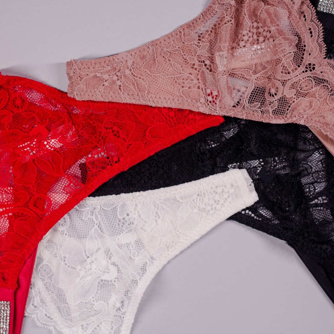 Комплект стрінг VS lace 4шт фото 2