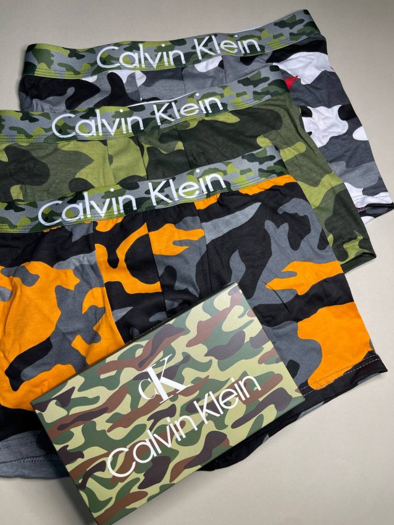 Комплект білизни боксери/хіпси Calvin Klein камуфляж 3 шт фото 2