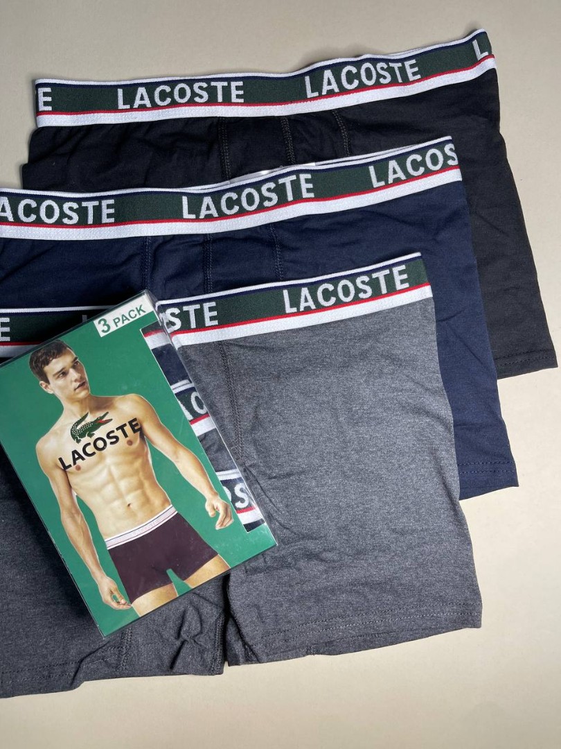 Комплект білизни боксери/хіпси Lacoste New 3 шт фото 2