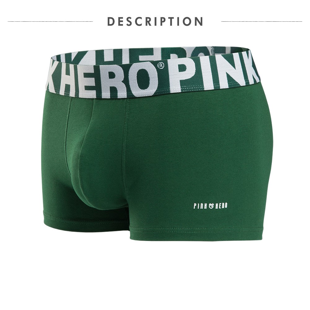 Чоловічі труси боксери Pink Hero Classic Green фото 1