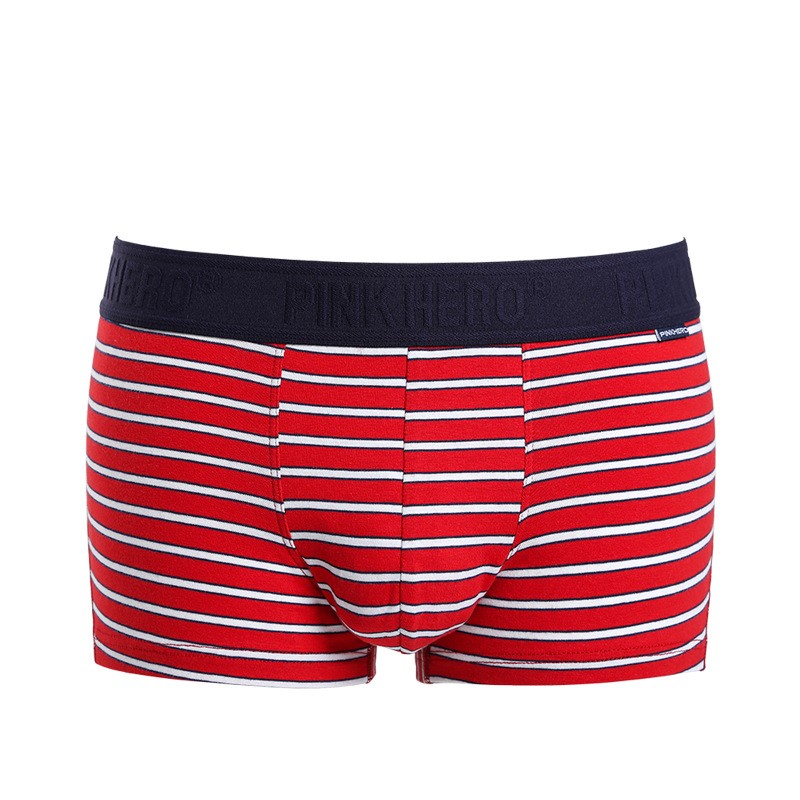 Чоловічі труси боксери Pink Hero Strip Red фото 1