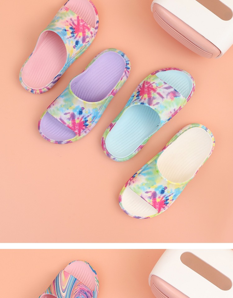 Шльопанці тай-дай рожеві фото 2