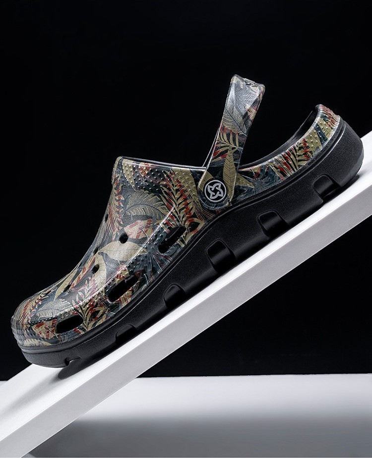 Сабо крокси Джунглі чорні фото 4