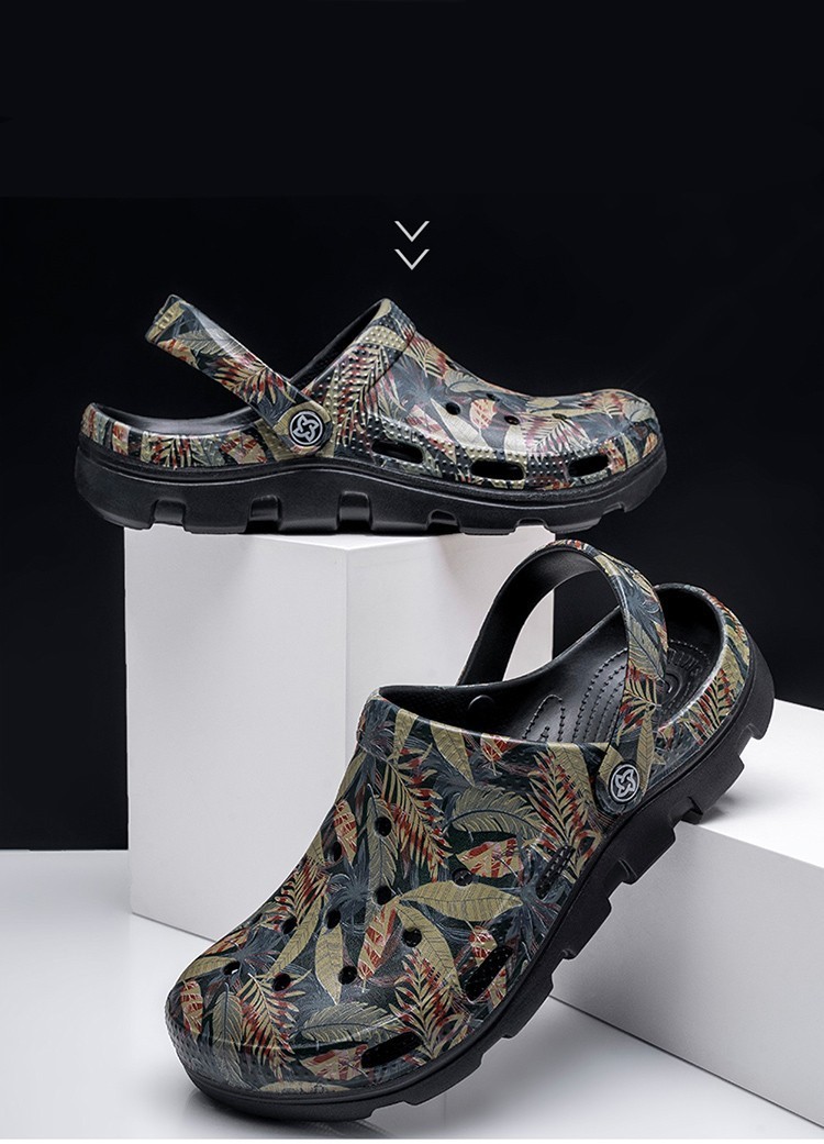 Сабо крокси Джунглі чорні фото 5