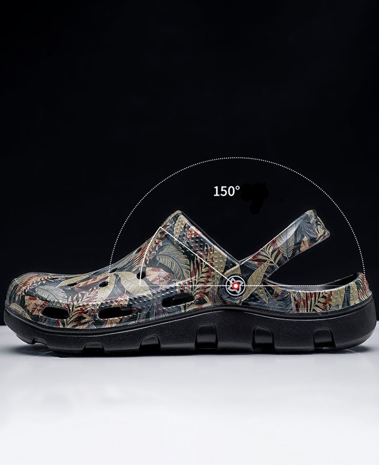 Сабо крокси Джунглі чорні фото 6