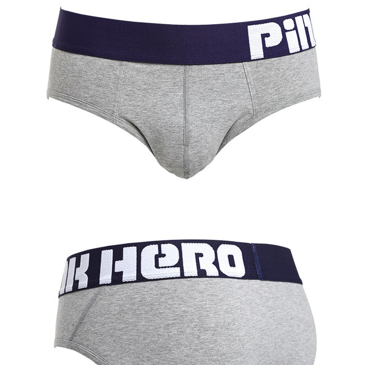Мужские трусы брифы Pink Hero Atlas серые фото 1