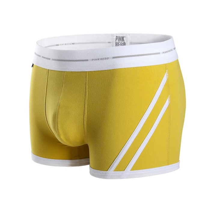 Мужские трусы боксеры Pink Hero New yellow фото 1