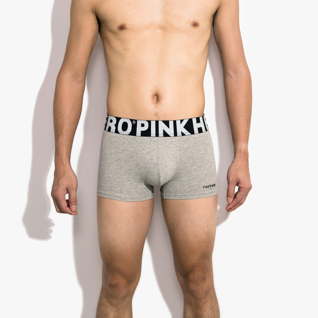 Чоловічі труси боксери Pink Hero Classic grey 2 фото 2