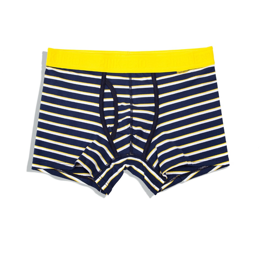 Чоловічі труси боксери Pink Hero Stripe darl blue фото 1
