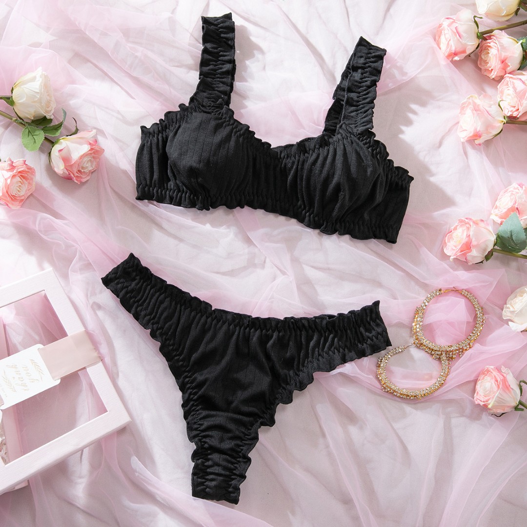 Жіночий комплект Cotton black фото 1