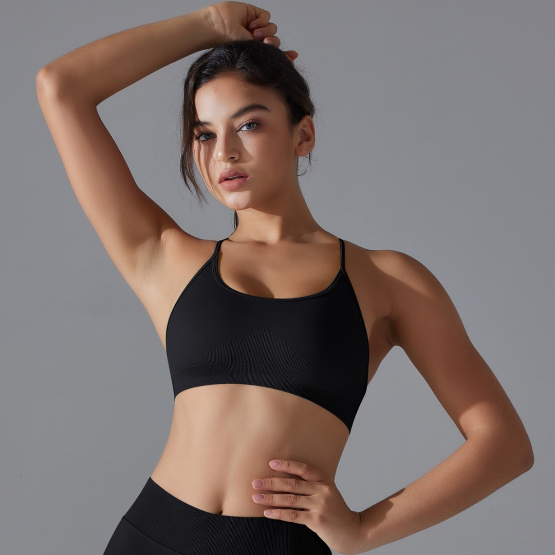 Спортивний топ Cotton black фото 5