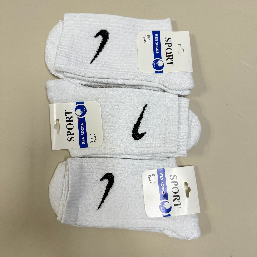 SET№3 Шкарпетки чоловічі Sport white 3 шт махрова стопа фото 1
