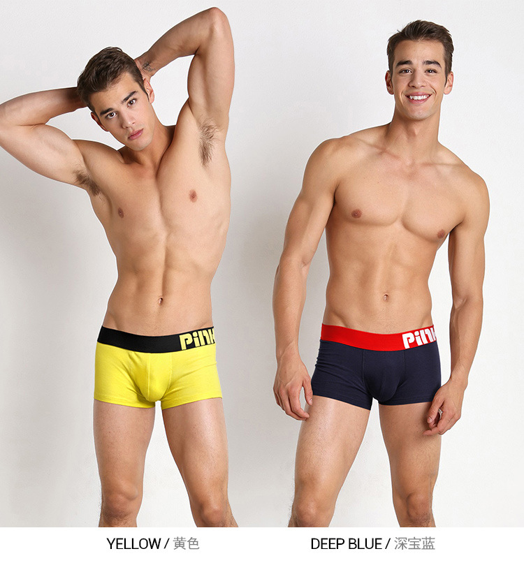 Чоловічі труси боксери Pink Hero Cotton yellow фото 2