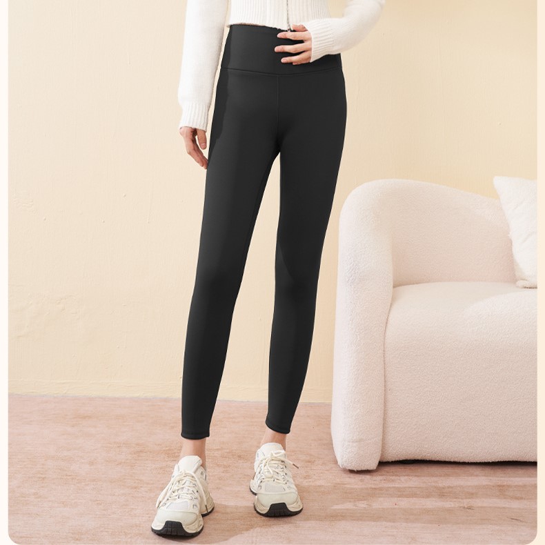 Легінси утеплені чорні  фото 1