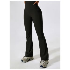 undefined Спортивные леггинсы-клёш Rosy black undefined