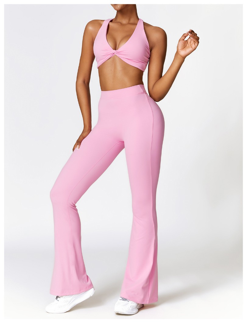 Спортивні легінси кльош Bell pink фото 5