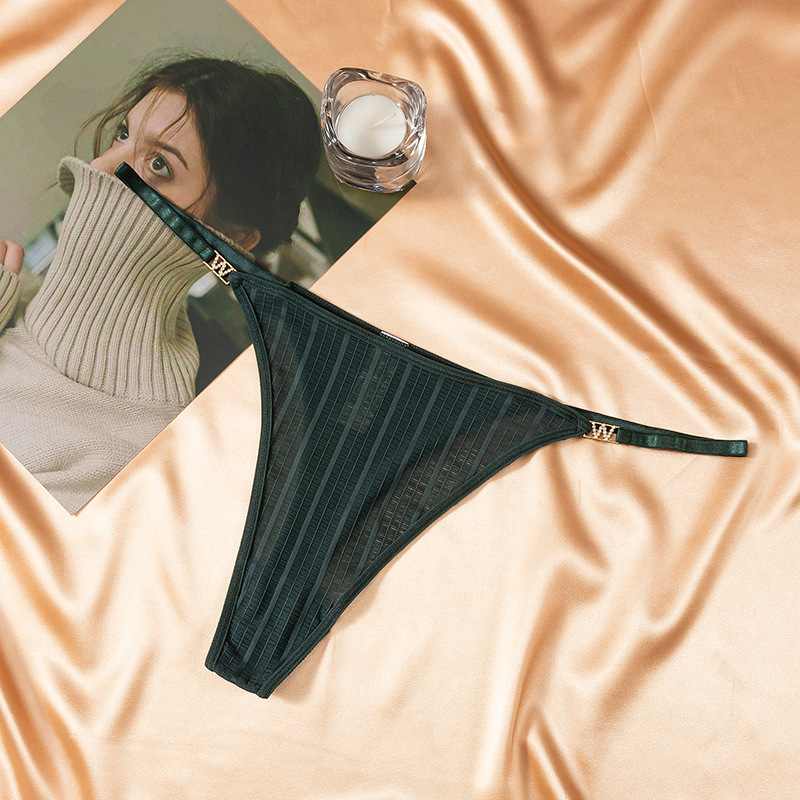 Стрінги  Stripe green фото 1