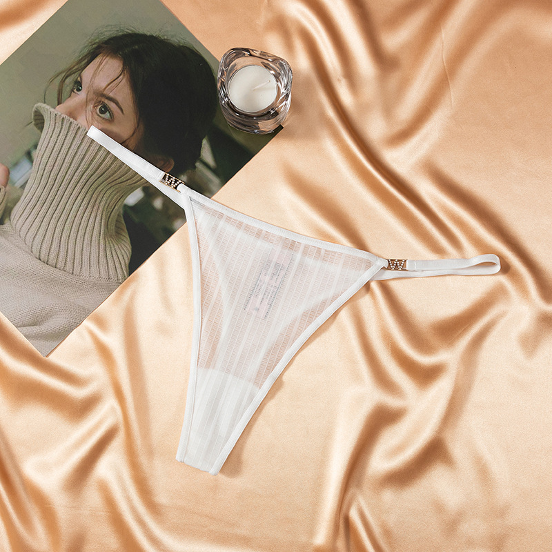 Стрінги  Stripe white фото 1