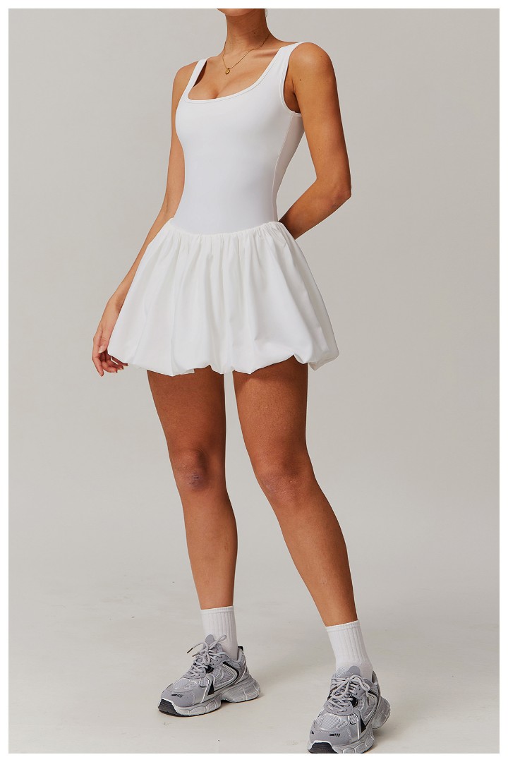 Спортивний комбінезон-юбка Nino white фото 3
