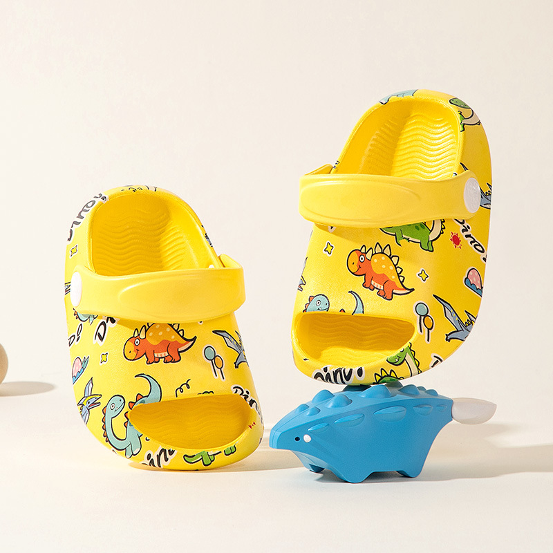 Крокси дитячі Dino yellow фото 1