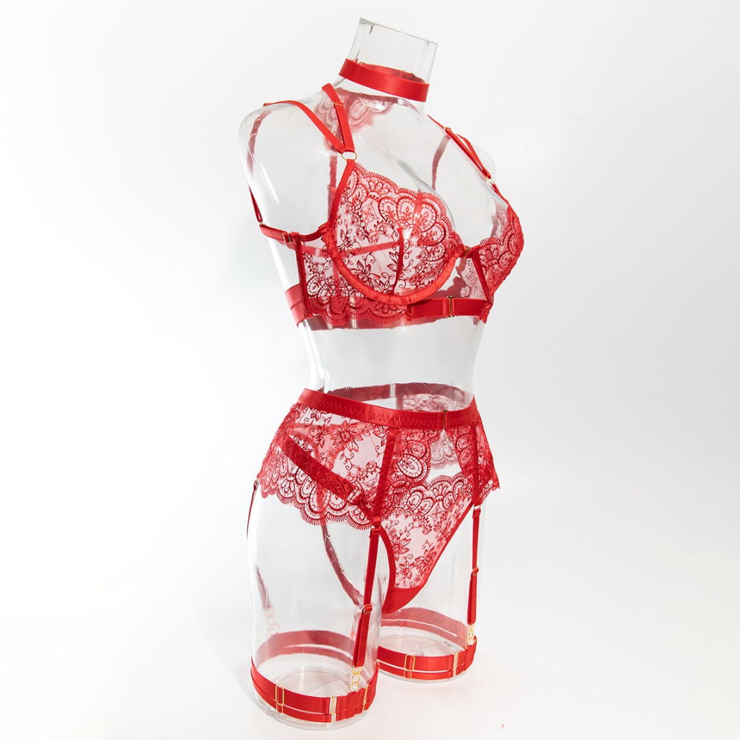 Жіночий комплект Noir red фото 4